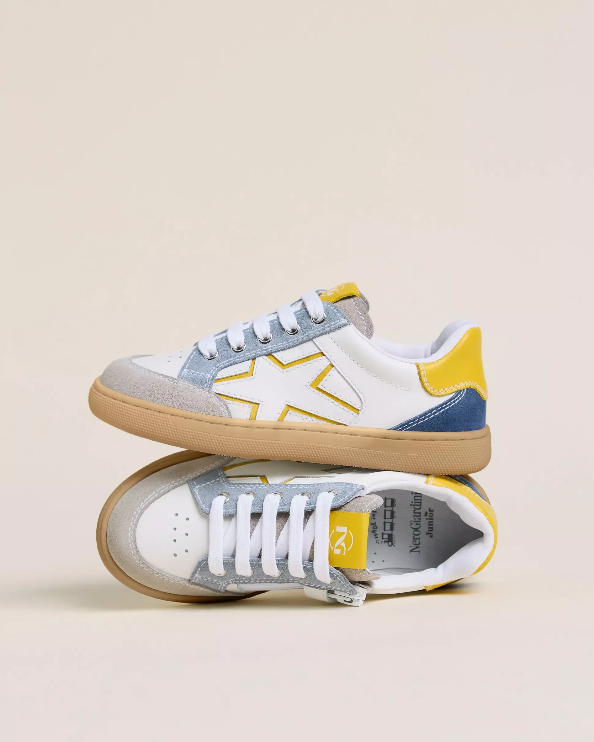 Sneakers Junior da Bambino in Camoscio e Pelle