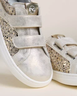 Sneakers Junior da Bambina in Materiale Tecnico e Tessuto