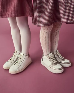 Sneakers Junior da Bambina in Pelle e Materiale Tecnico