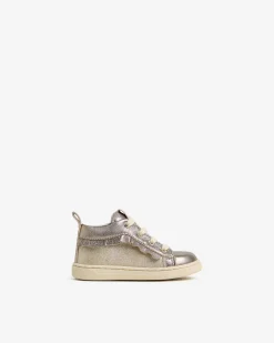 Sneakers Junior da Bambina in Pelle e Materiale Tecnico