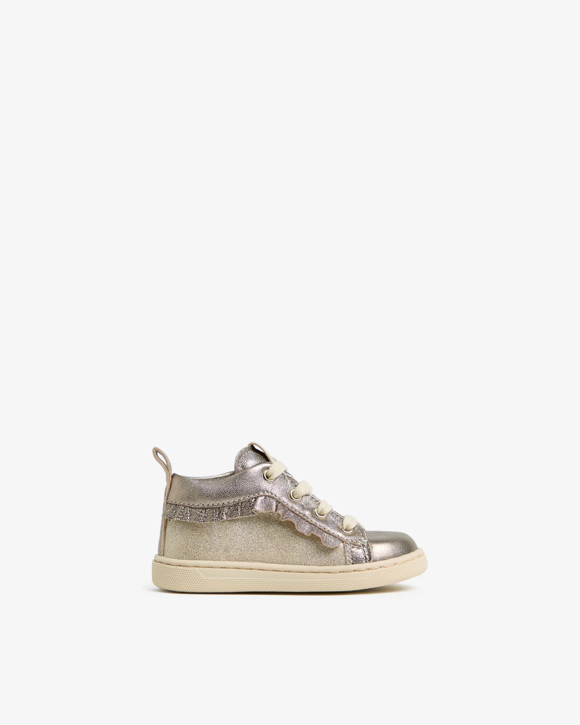 Sneakers Junior da Bambina in Pelle e Materiale Tecnico