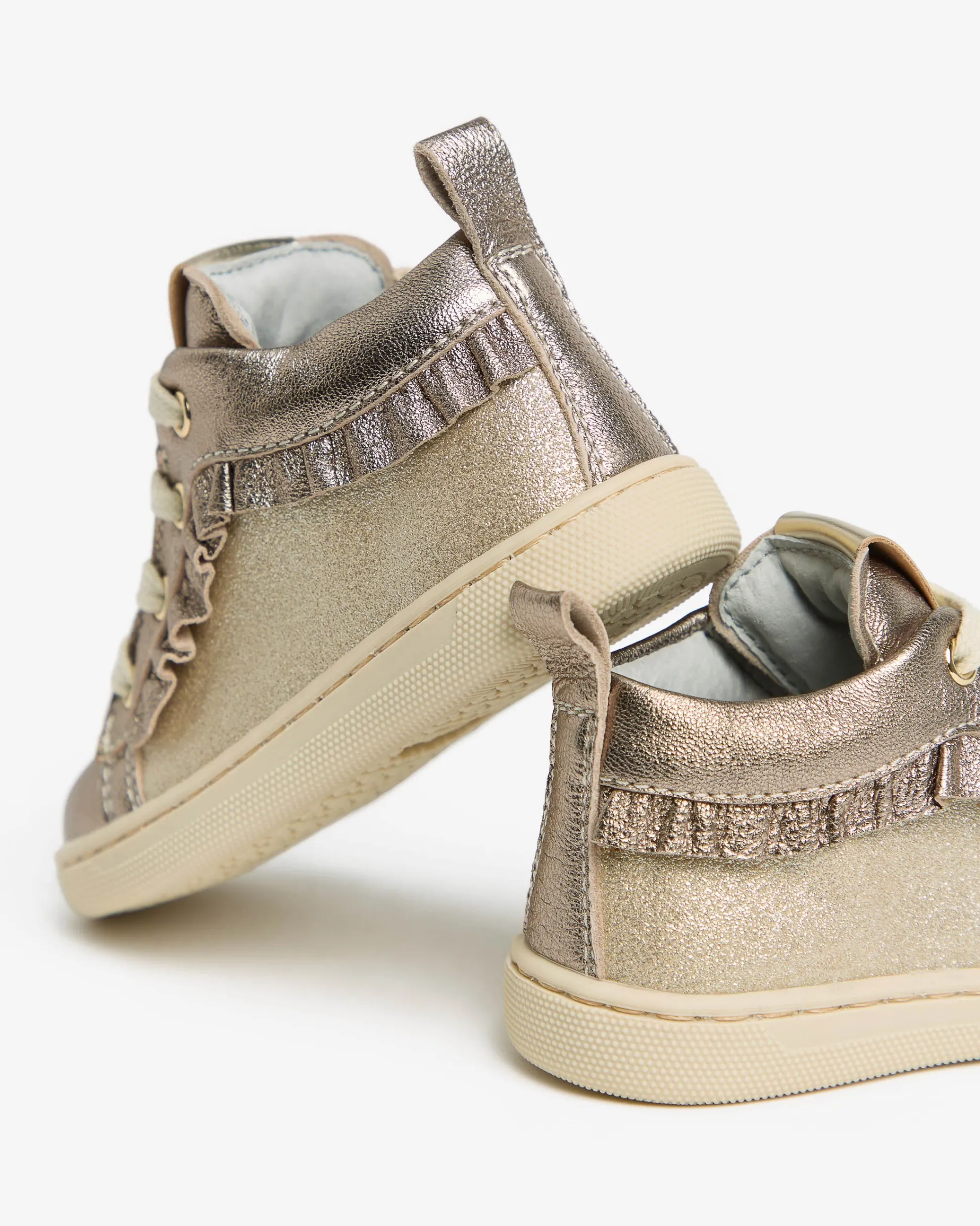 Sneakers Junior da Bambina in Pelle e Materiale Tecnico