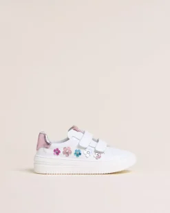 Sneakers Junior da Bambina in Pelle e Materiale Tecnico