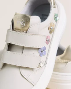 Sneakers Junior da Bambina in Pelle e Materiale Tecnico