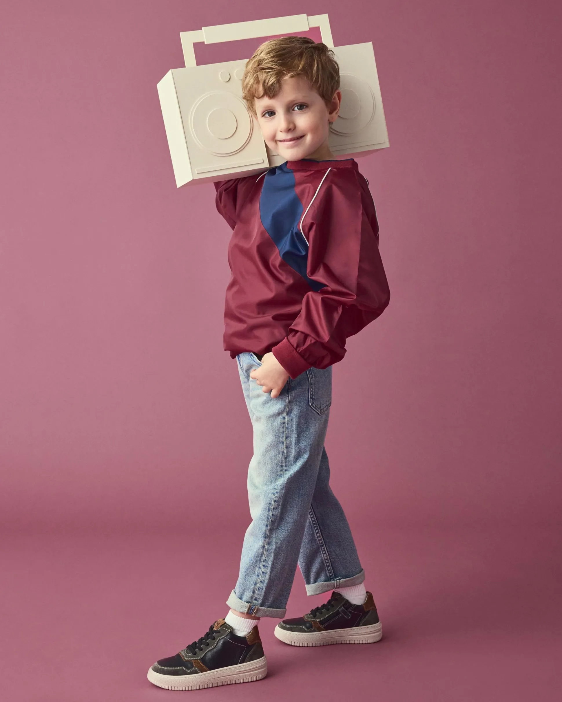 Sneakers Junior da Bambino in Pelle e Camoscio