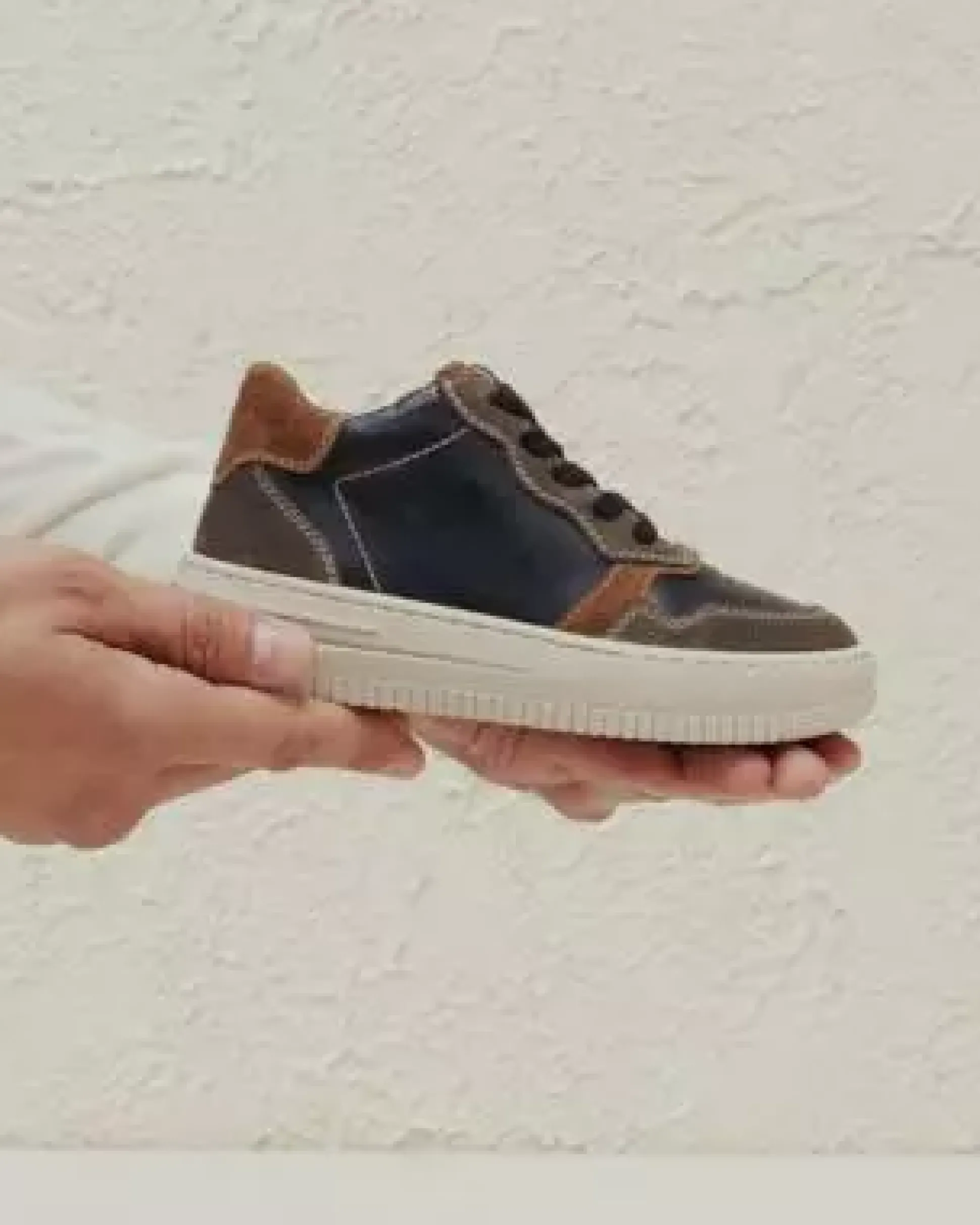 Sneakers Junior da Bambino in Pelle e Camoscio