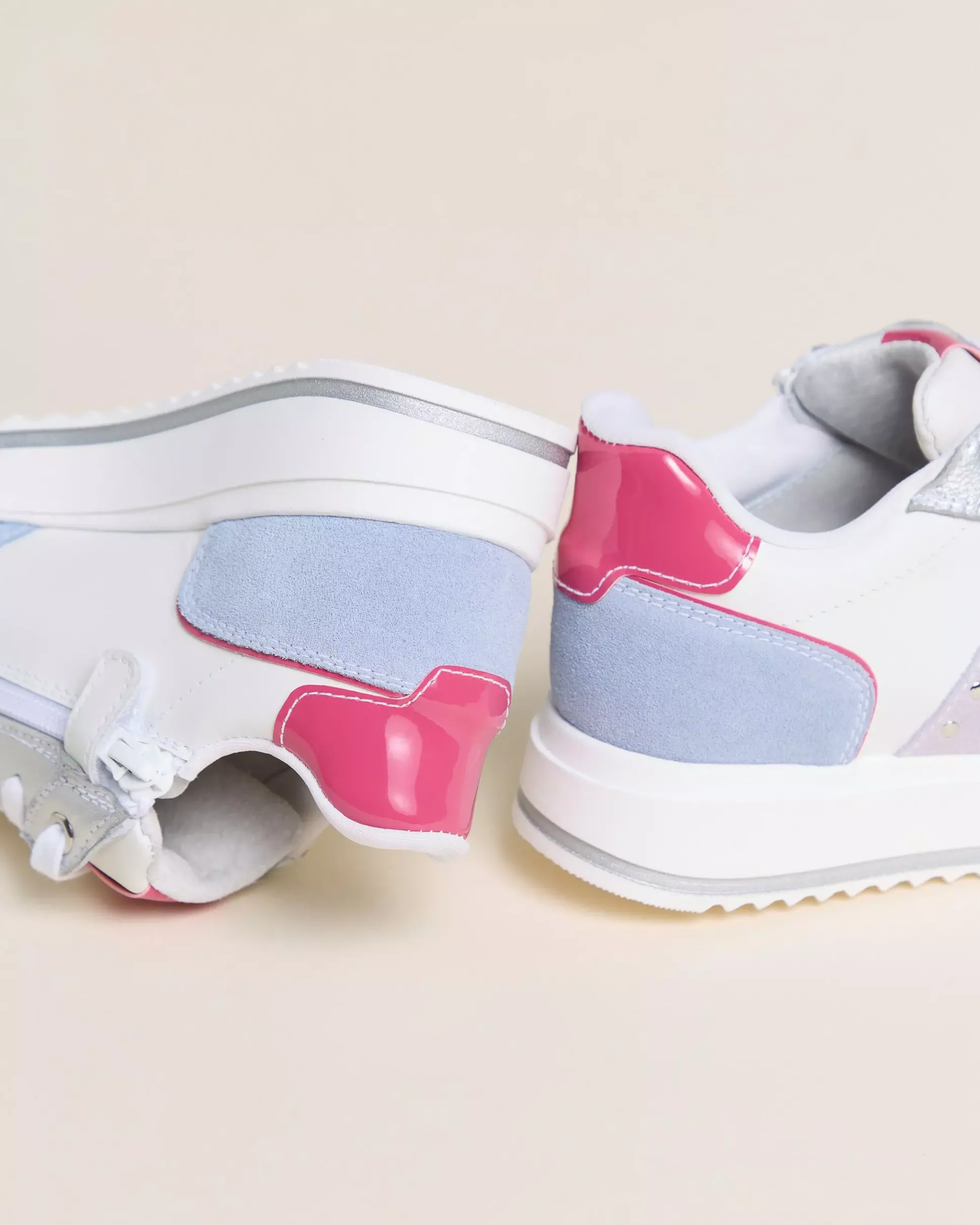 Sneakers Teen da Ragazza in Pelle, Camoscio e Materiale Tecnico