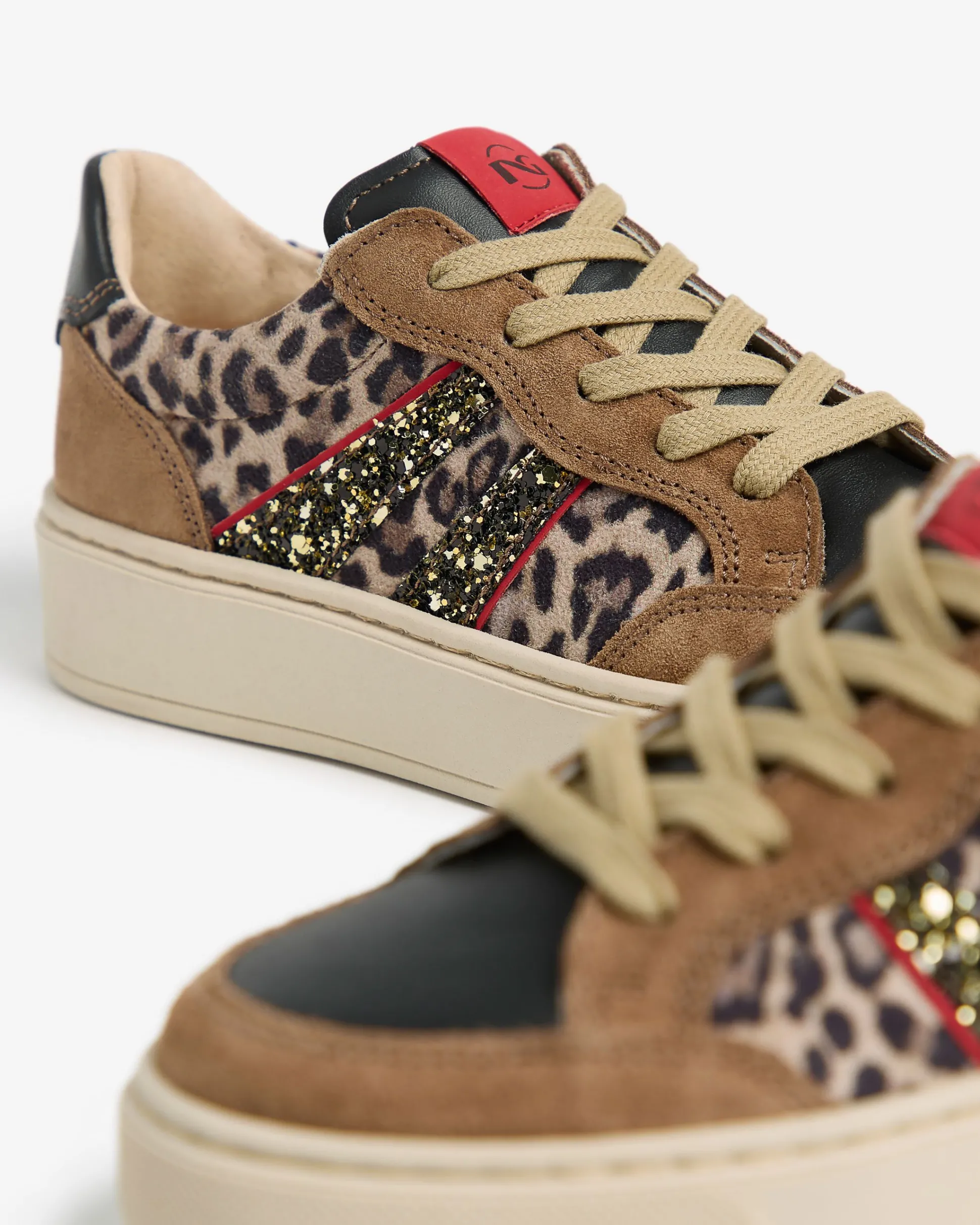 Sneakers Teen da Ragazza in Camoscio, Pelle e Materiale Tecnico