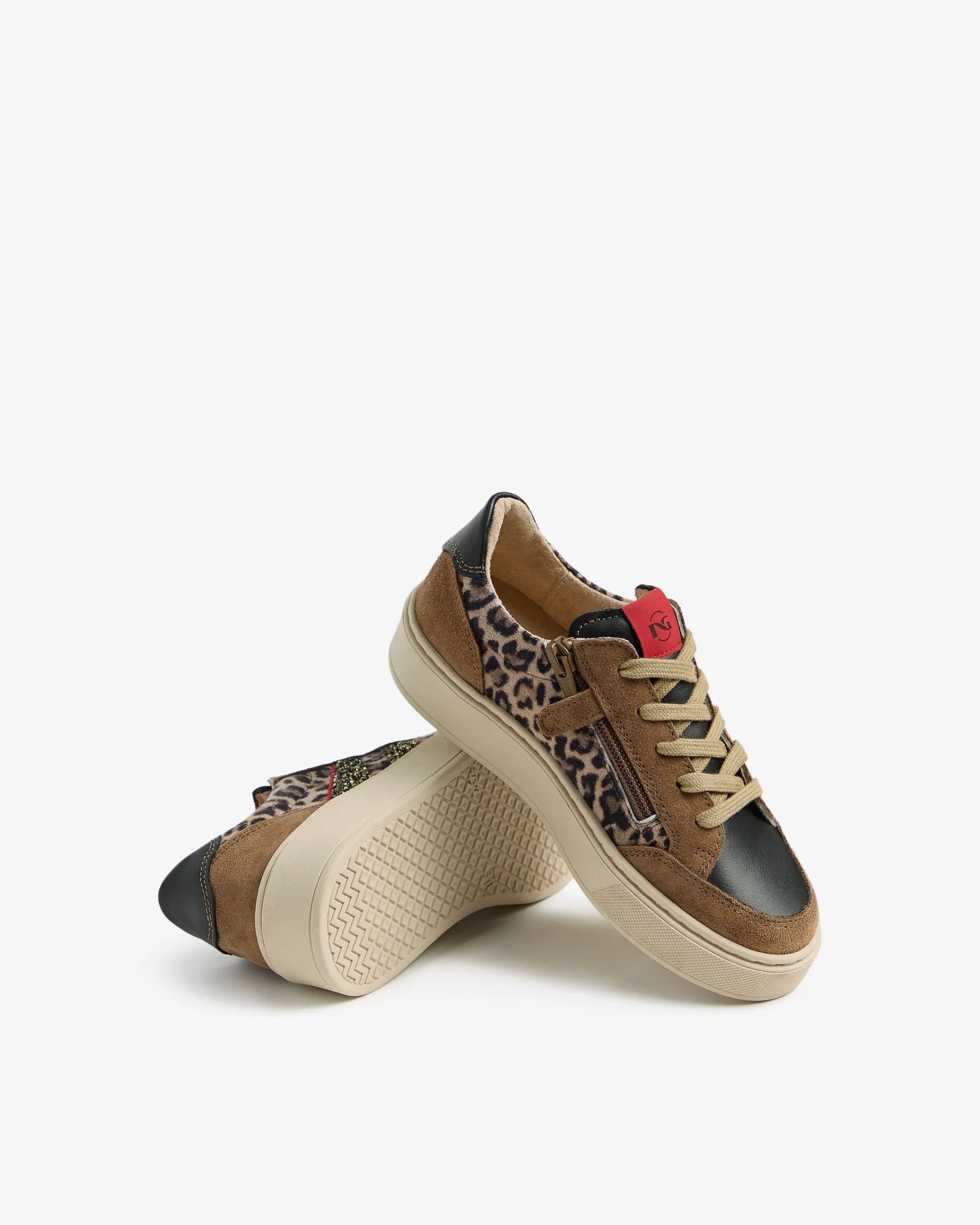 Sneakers Teen da Ragazza in Camoscio, Pelle e Materiale Tecnico