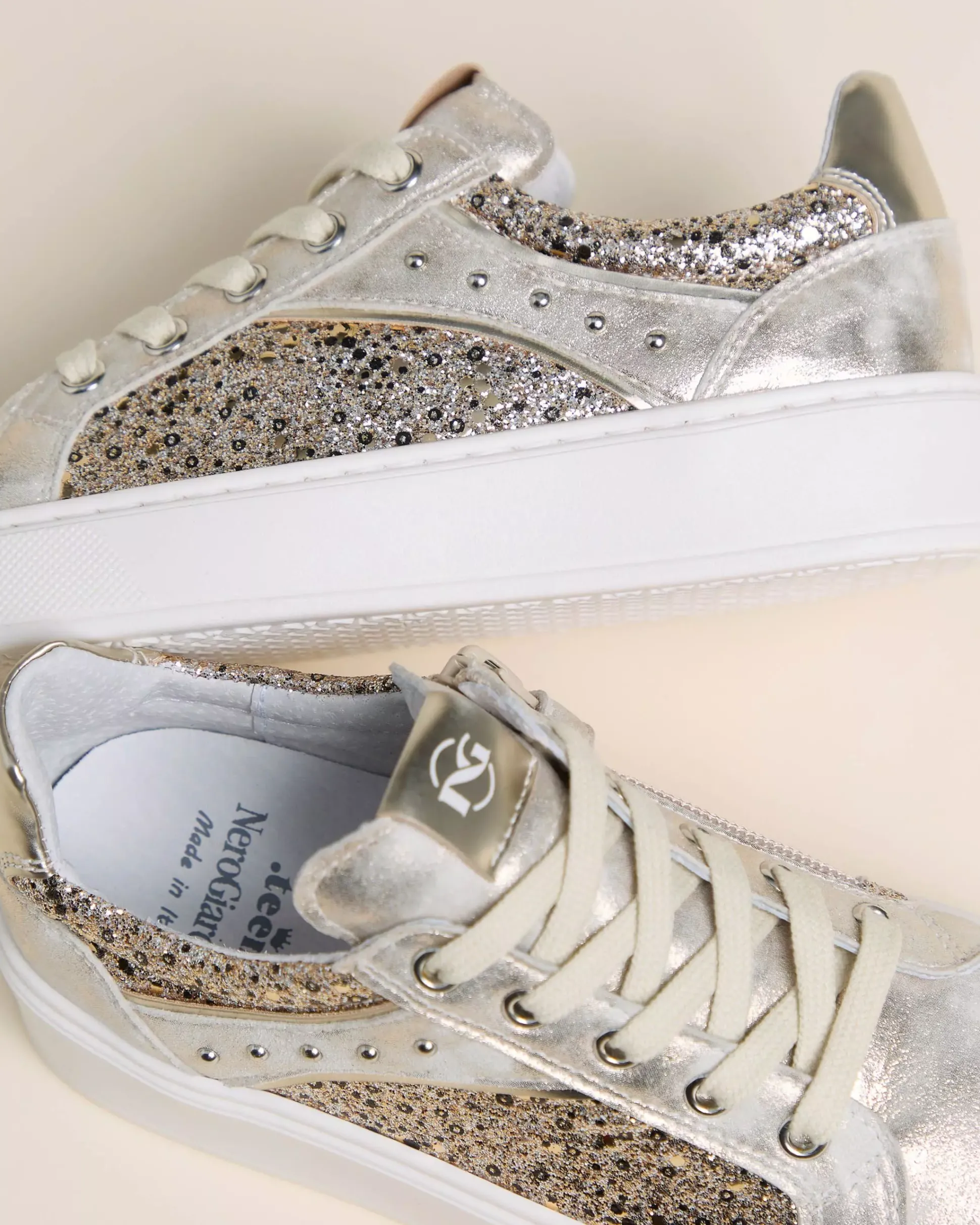 Sneakers Teen da Ragazza in Materiale Tecnico e Tessuto