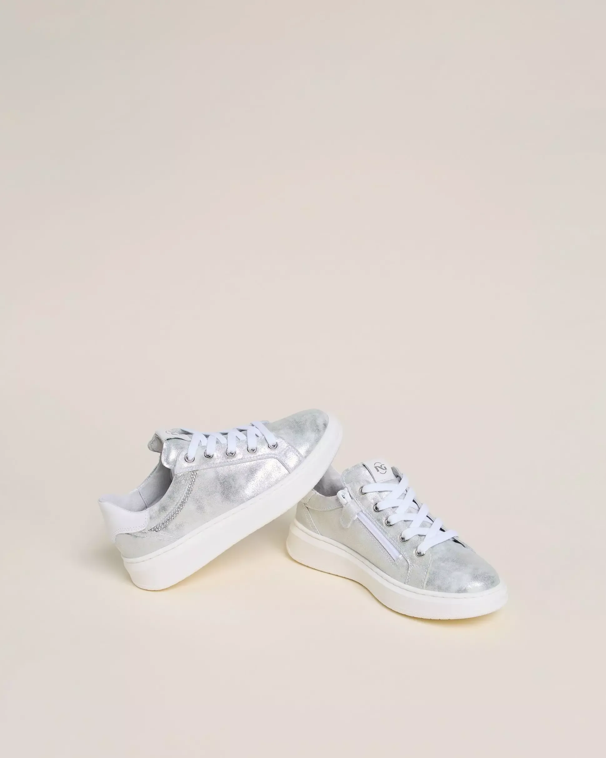 Sneakers Teen da Ragazza in Materiale Tecnico e Pelle