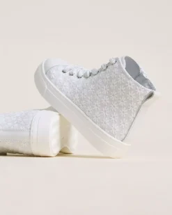 Sneakers Teen da Ragazza in Tessuto e Pelle