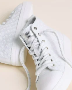 Sneakers Teen da Ragazza in Tessuto e Pelle