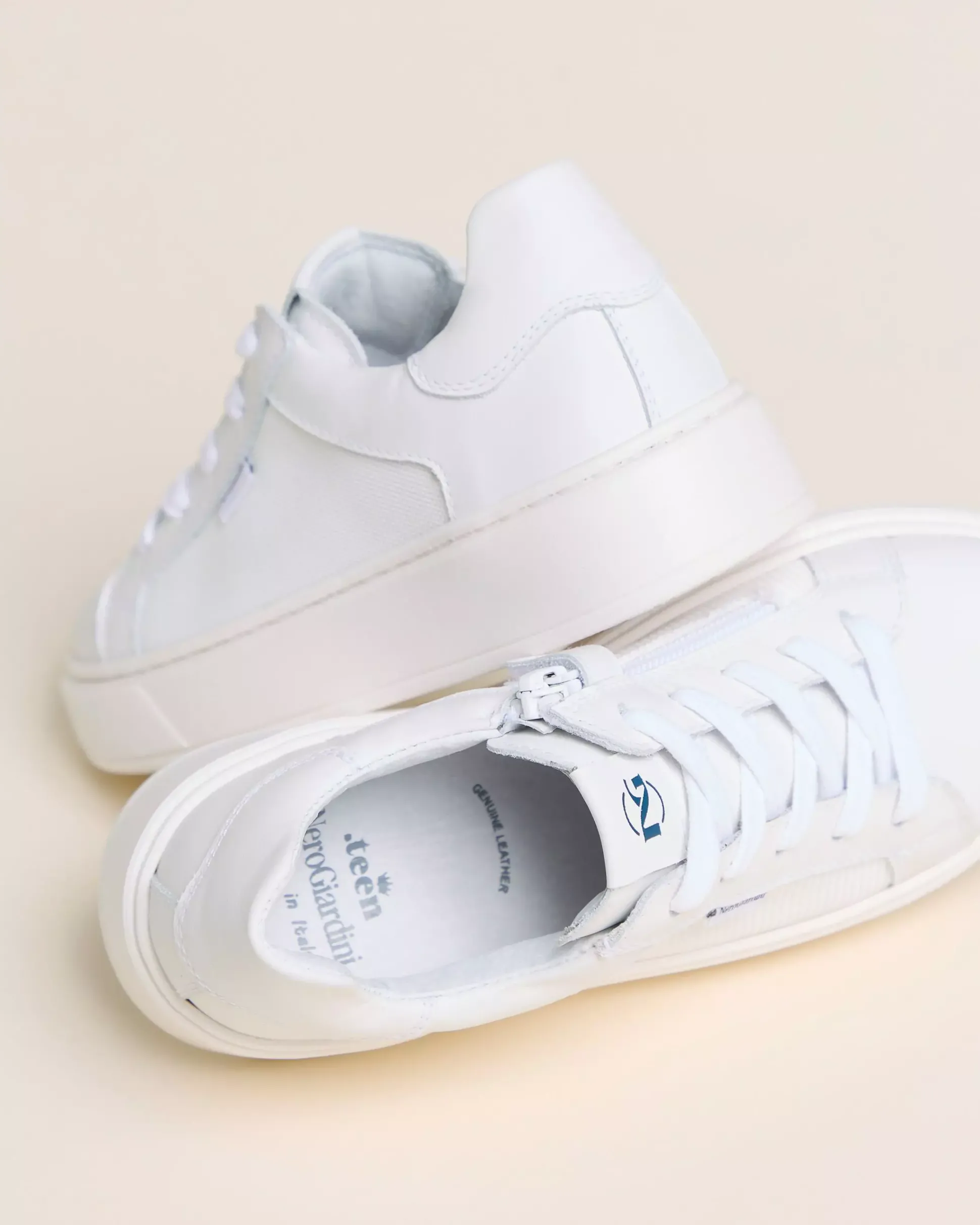 Sneakers Teen da Ragazzo in Pelle e Tela