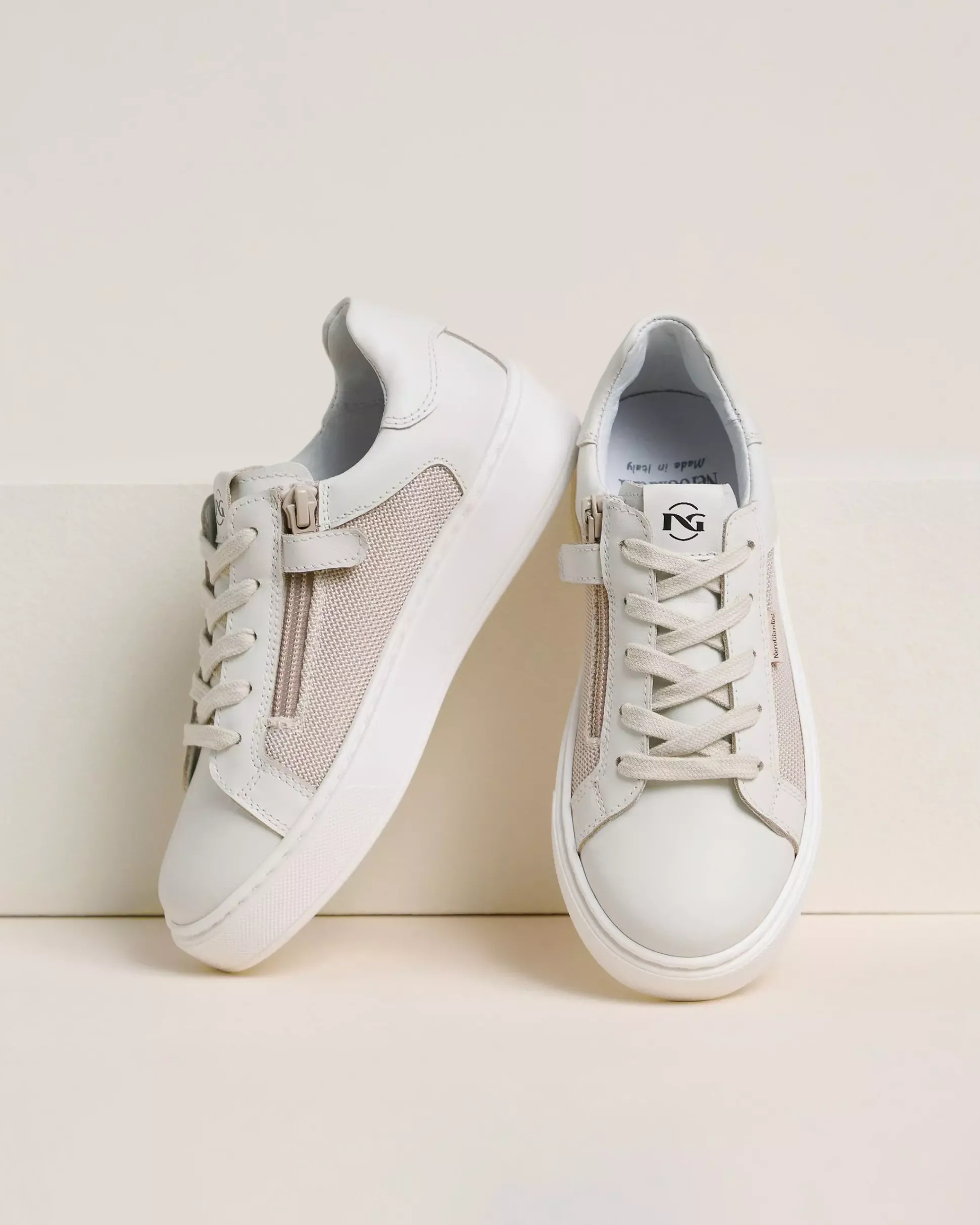 Sneakers Teen da Ragazzo in Pelle e Tela