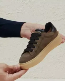 Sneakers Teen da Ragazzo in Camoscio e Pelle