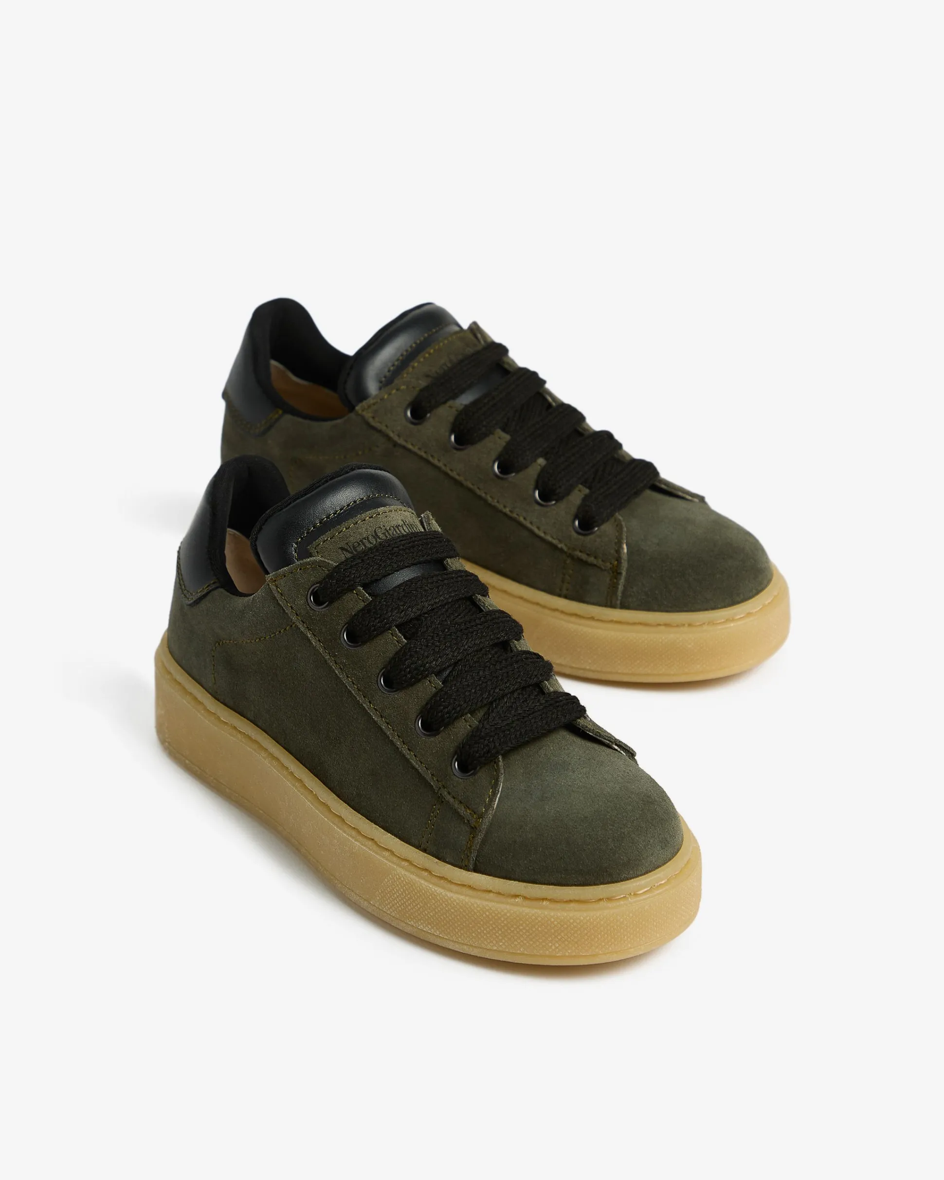 Sneakers Teen da Ragazzo in Camoscio e Pelle