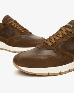 Sneakers Uomo Camoscio e Pelle