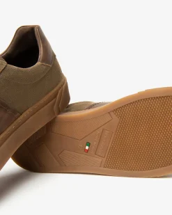 Sneakers Uomo in Camoscio e Pelle