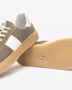 Sneakers Uomo in Camoscio e Pelle