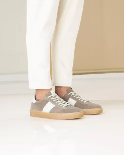 Sneakers Uomo in Camoscio e Pelle