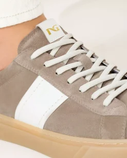 Sneakers Uomo in Camoscio e Pelle