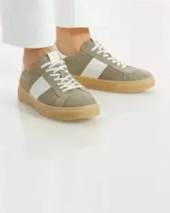 Sneakers Uomo in Camoscio e Pelle
