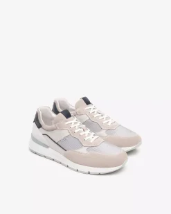 Sneakers Uomo in Pelle, Camoscio e Tela