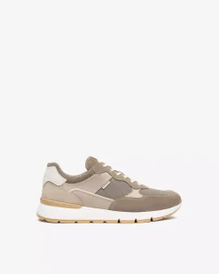 Sneakers Uomo in Pelle, Camoscio e Tela