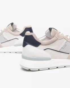 Sneakers Uomo in Pelle, Camoscio e Tela