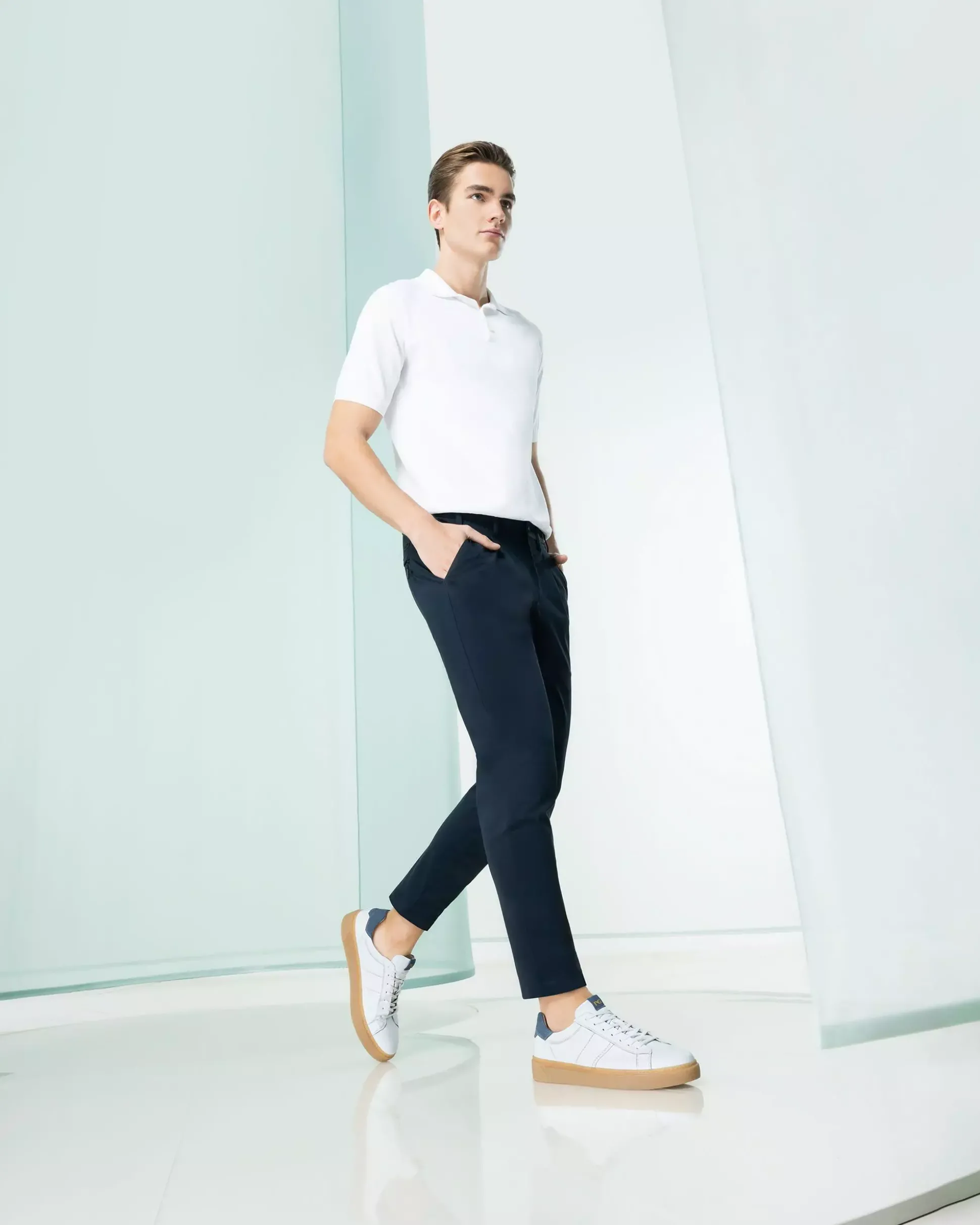 Sneakers Uomo in Pelle e Camoscio