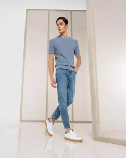 Sneakers Uomo in Pelle e Camoscio