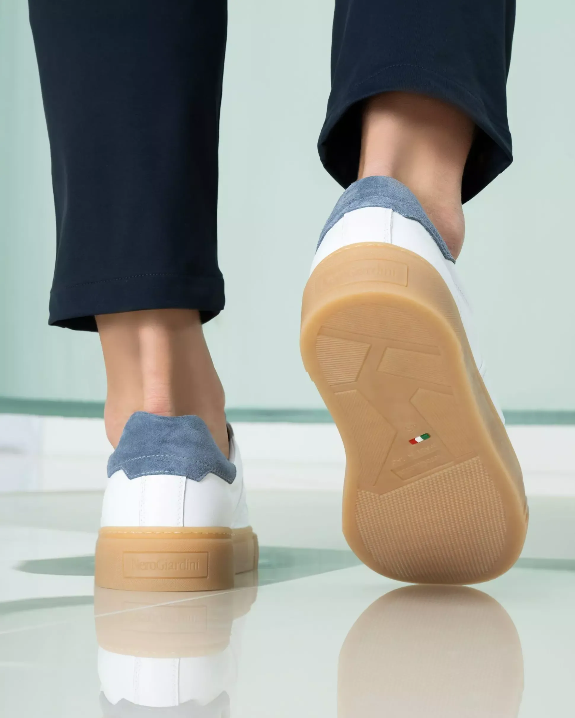 Sneakers Uomo in Pelle e Camoscio