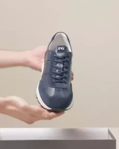 Sneakers Uomo in Pelle e Camoscio