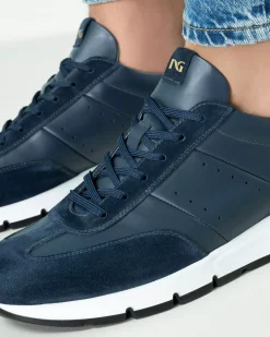 Sneakers Uomo in Pelle e Camoscio