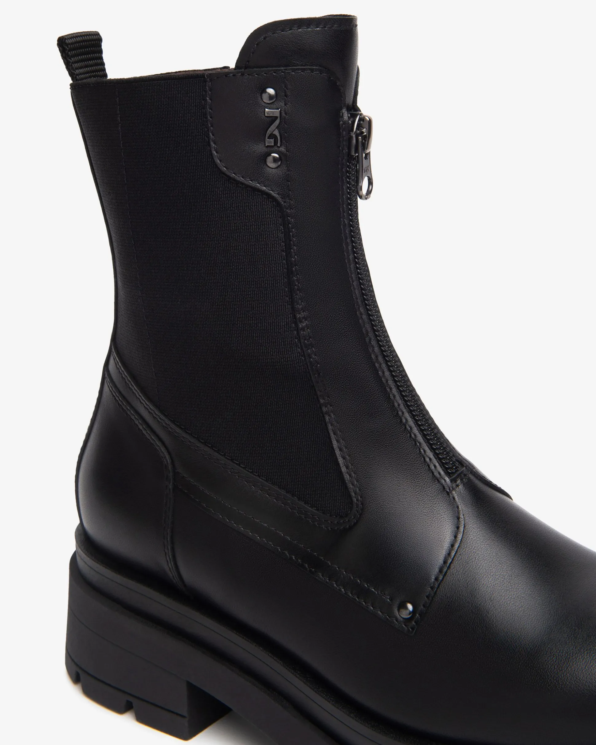 Stivaletti Chelsea Donna in Pelle e Tessuto