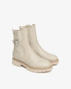 Stivaletti Donna in Pelle e Tessuto