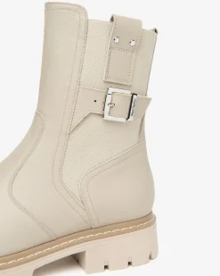 Stivaletti Donna in Pelle e Tessuto