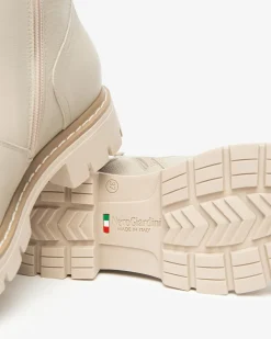 Stivaletti Donna in Pelle e Tessuto