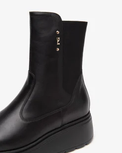 Stivaletti Donna in Pelle e Tessuto