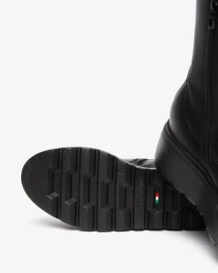 Stivaletti Donna in Pelle e Tessuto