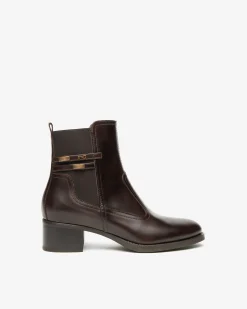 Stivaletti Donna in Pelle e Tessuto