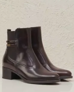 Stivaletti Donna in Pelle e Tessuto
