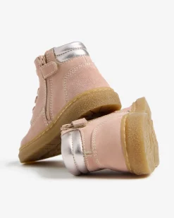 Stivaletti Junior da Bambina in Camoscio e Pelle