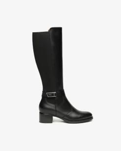 Stivali Donna in Pelle e Tessuto