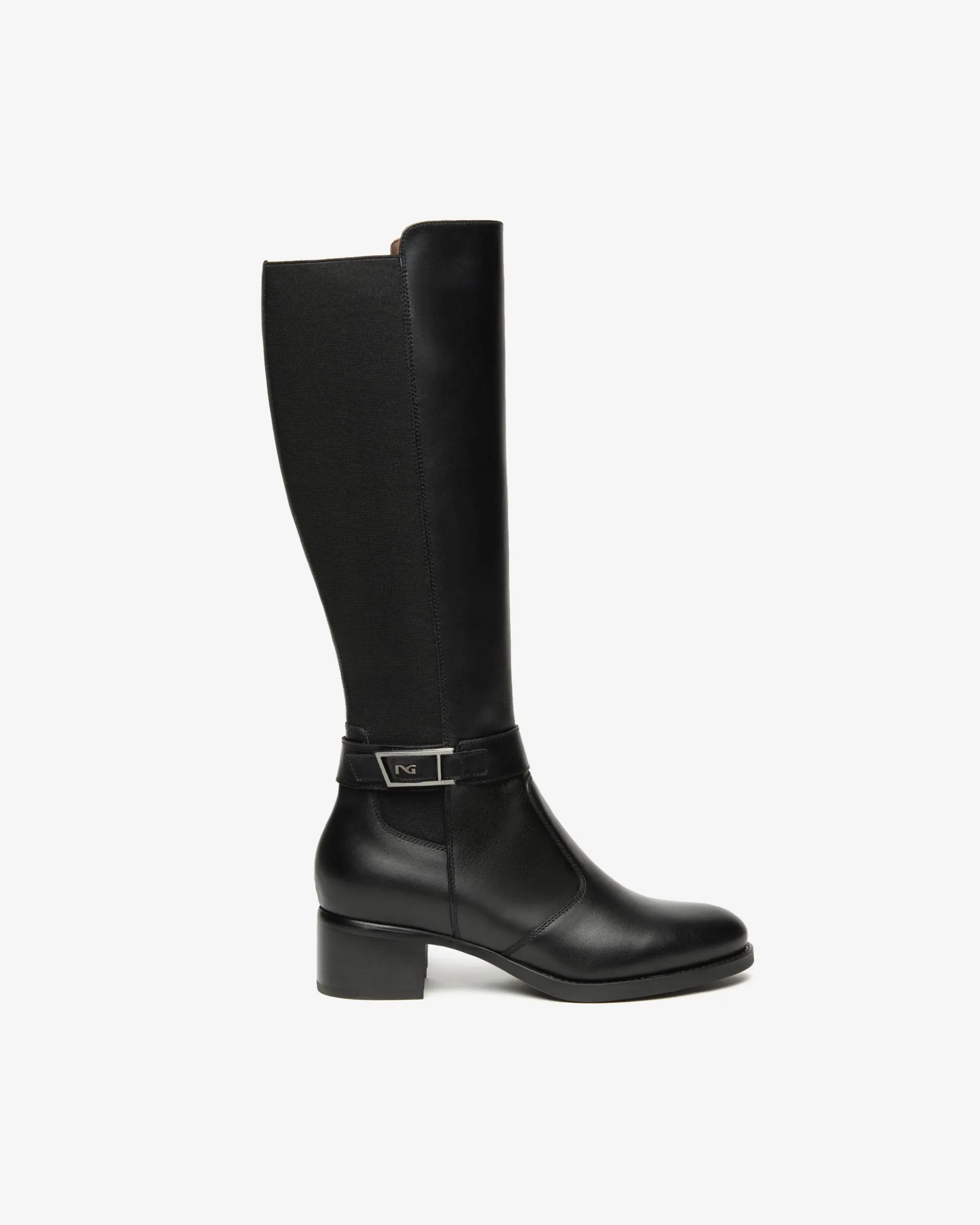 Stivali Donna in Pelle e Tessuto