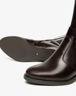 Stivali Donna in Pelle e Tessuto