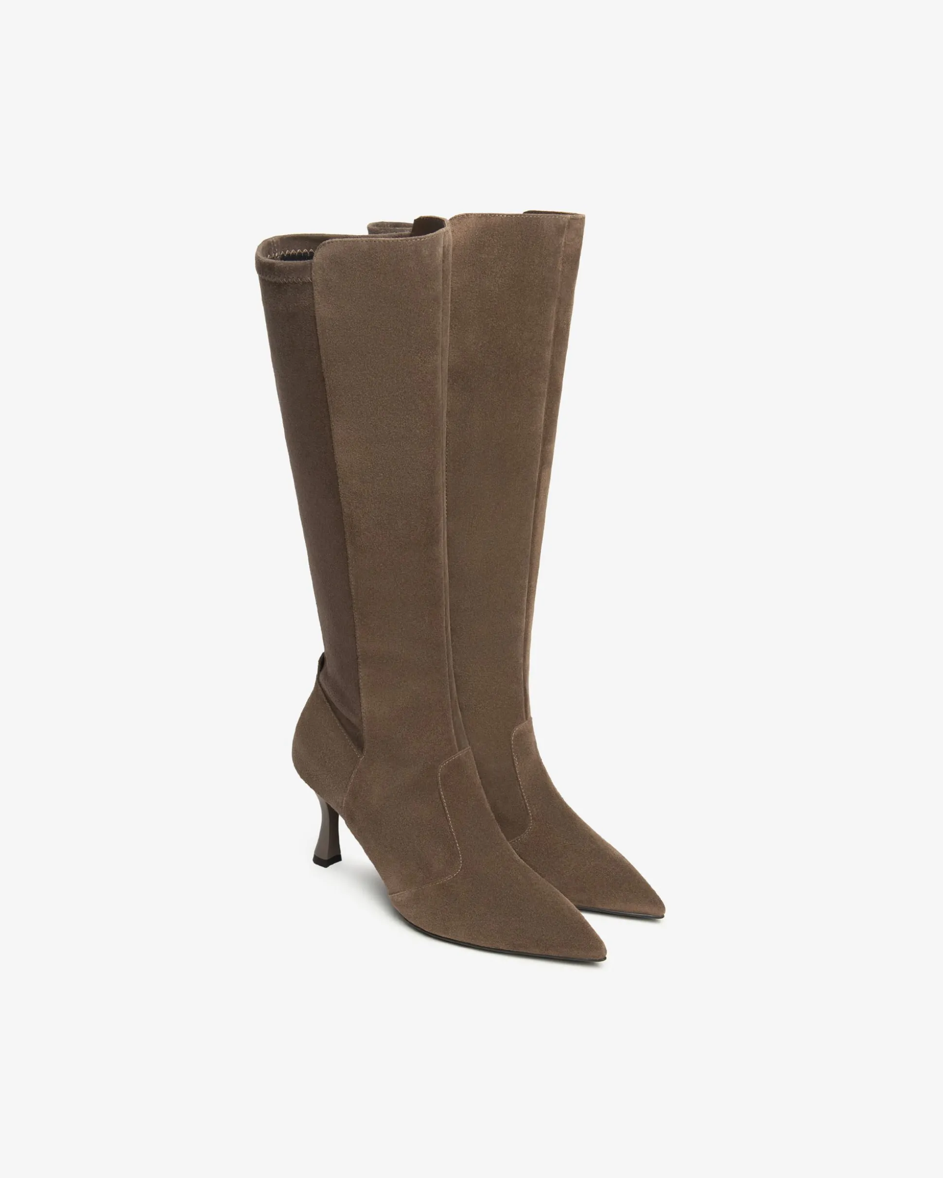 Stivali Donna in Pelle e Materiale Tecnico