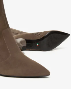 Stivali Donna in Pelle e Materiale Tecnico