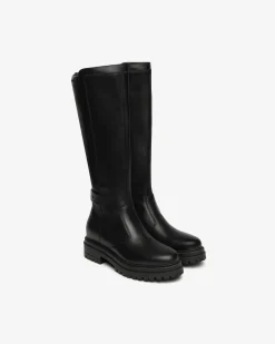 Stivali Donna in Pelle e Materiale Tecnico
